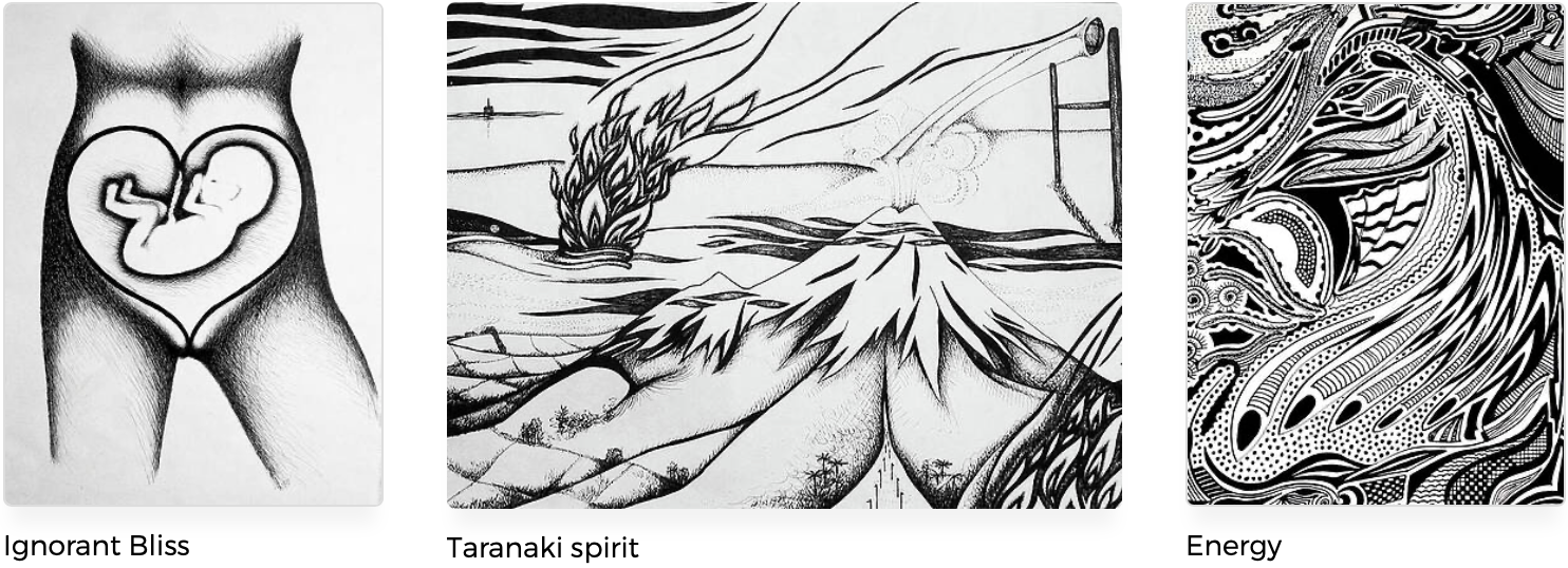 Pen and ink